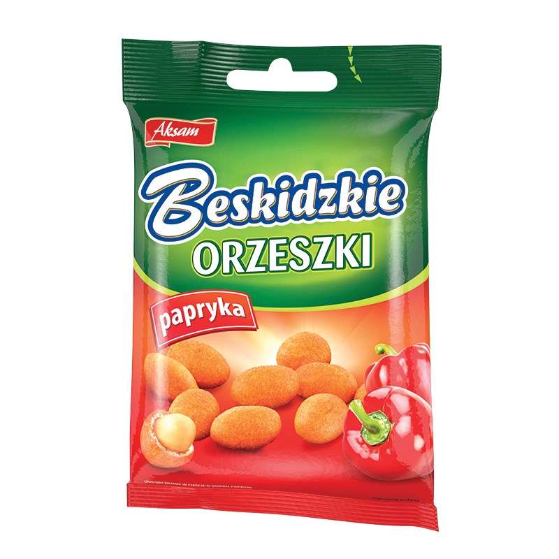 Aksam Orzeszki papryka 70g /10/