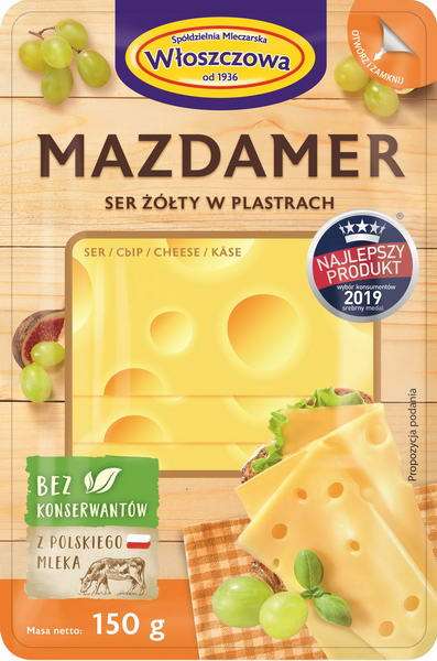 Włoszczowa Ser Mazdamer plast150g/10