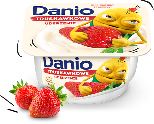 Danone Danio serek truskawka140g/16