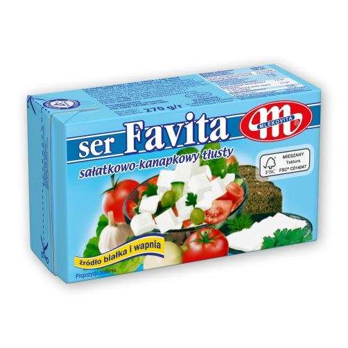 Mlekovita Favita ser tłusty/niebieski/