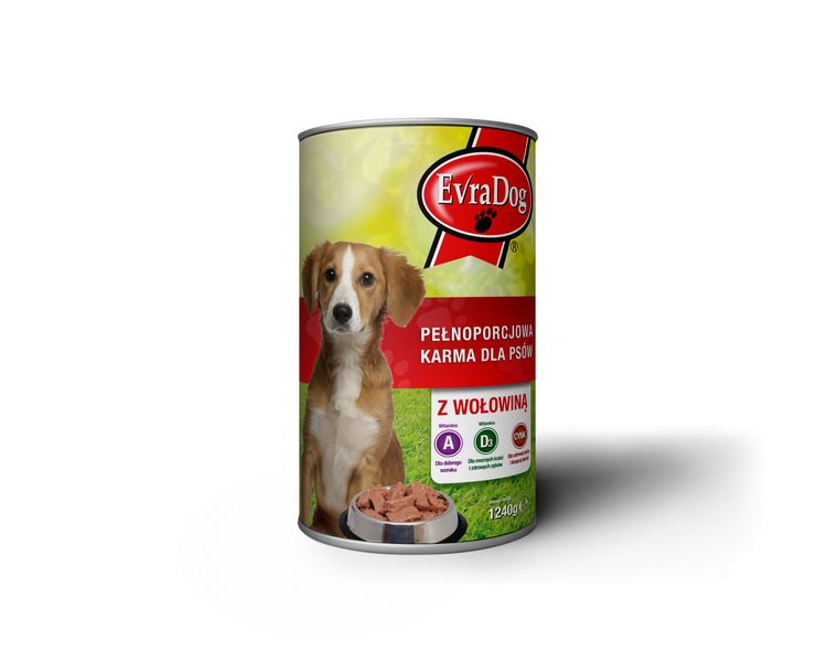 Evra Dog Karma d/psa z woł. 1240g/12/pus